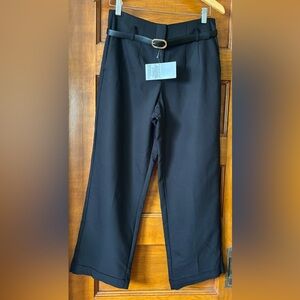 Zara wide leg dress pants with belt